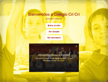 Tablet Screenshot of colegiocricri.com
